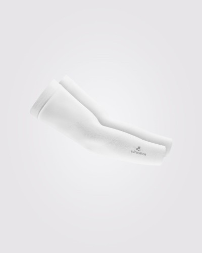 Bezszwowe rękawki siatkarskie +adrenalina ECHO białe